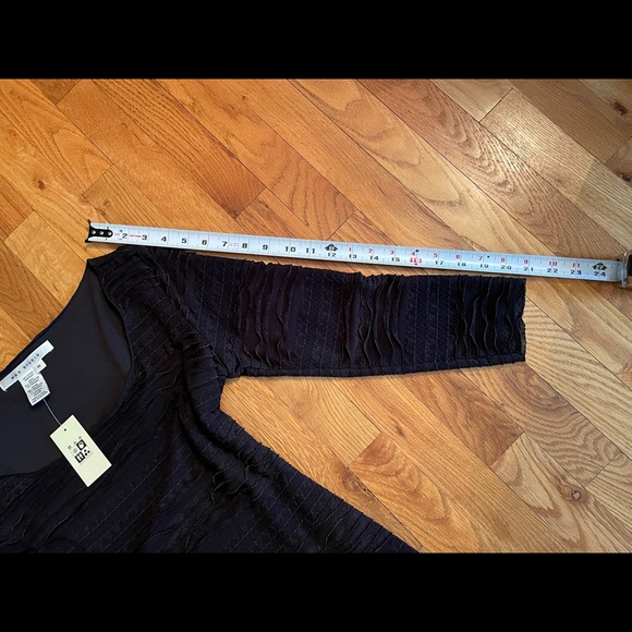 NWT Max Studio Three Quarter Sleeve Black Dress - Picture 8 of 15